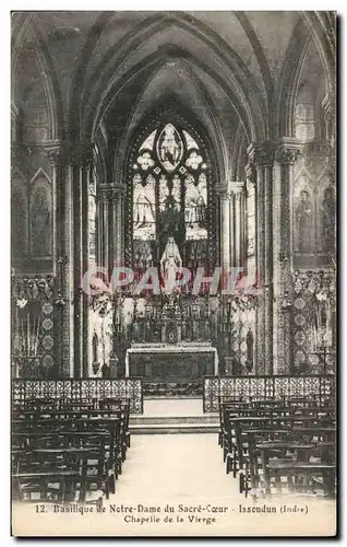 Ansichtskarte AK Issoudun Basilique de Notre Dame du Sacre Coeur Chapelle de la vierge
