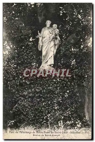 Cartes postales Issoudun Parc du pelerinage de Notre Dame du Sacre Coeur Statue de Saint Joseph