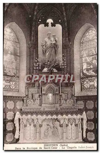 Cartes postales Issoudun Dans la basilique du Sacre Coeur La chapelle Saint Joseph