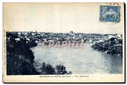 Cartes postales Romans sur Isere Vue generale