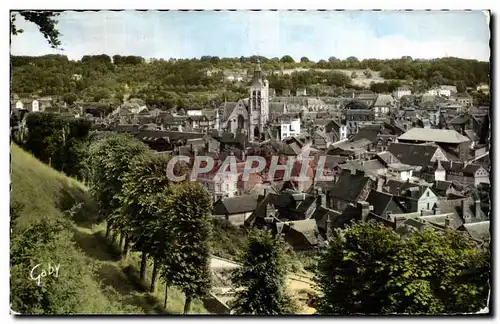 Moderne Karte Bernay Vue generale prise des Monts