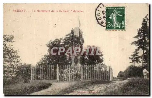 Cartes postales Bernay Le monument de la defense nationale