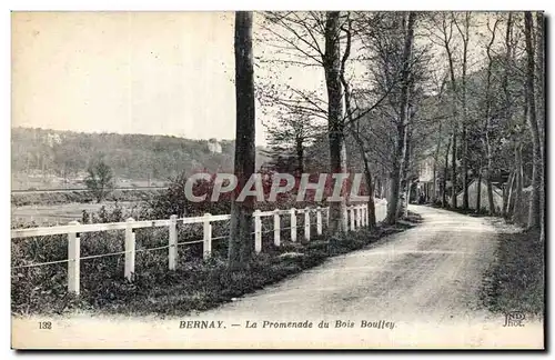 Cartes postales Bernay La promenade du Bois Bouffey