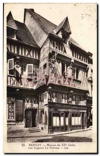 Ansichtskarte AK Bernay Maison du 15eme rue Auguste le Prevost
