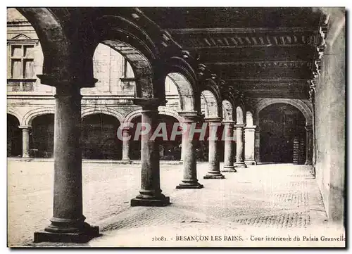 Cartes postales Besancon les Bains Cour interieure du Palais Granvelle