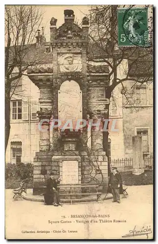Cartes postales Besancon les Bains Square Castan Vestiges d'un theatre romain