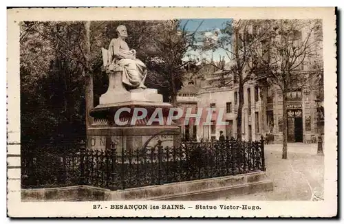 Ansichtskarte AK Besancon Statue Victor Hugo