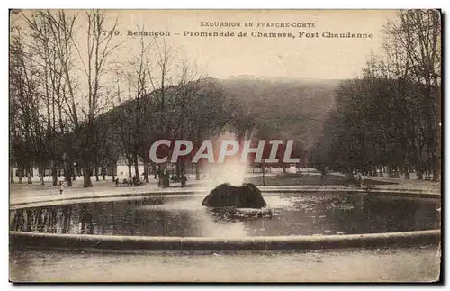 Cartes postales Besancon les Bains Promenade de Chamars Fort Chaudanne