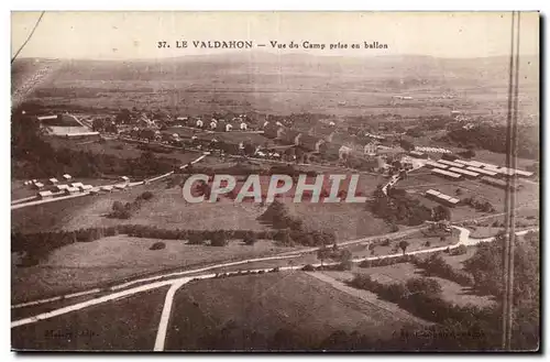 Cartes postales Camp de Valdahon Vue du camp prise en ballon