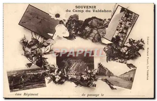 Cartes postales Militaria Camp de Valdahon Souvenir