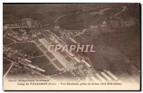 Cartes postales Militaria Camp de Valdahon Vue generale prise en avion