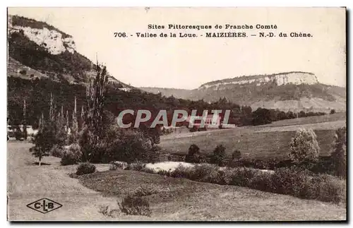 Cartes postales Vallee de la Loue Maizieres ND du Chene