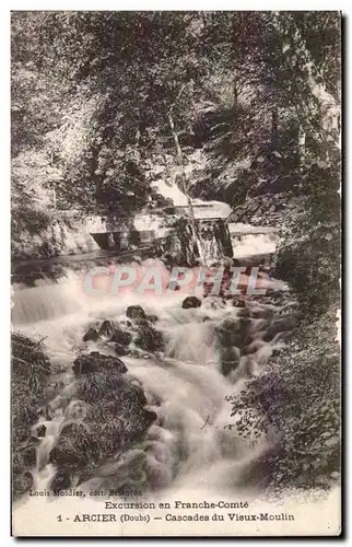 Ansichtskarte AK Arcier Cascades du Vieux Moulin