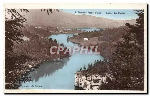 Cartes postales Frontiere Franco suisse Entree des bassins