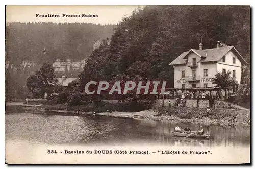 Cartes postales Frontiere Franco suisse Bassins du Doubs L&#39hotel de France