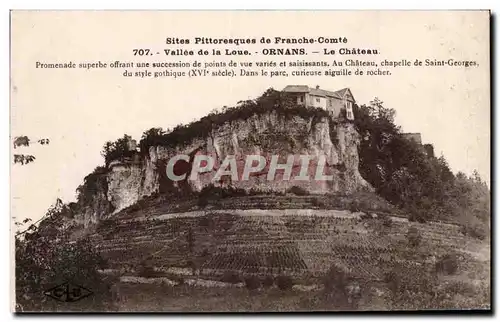 Cartes postales Ornans Vieilles Vallee de la Loue le chateau