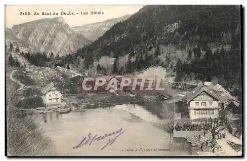 Cartes postales Au saut du Doubs Les hotels