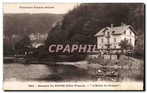 Cartes postales Bassins du Doubs L'hotel de France