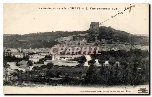 Cartes postales Crest Vue panoramique