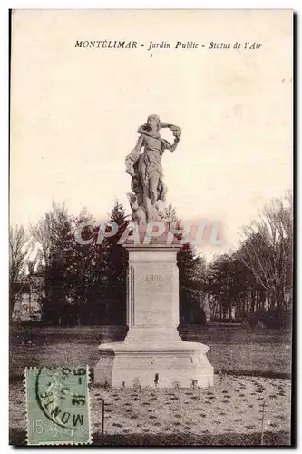 Cartes postales Montelimar Jardin public Statue de l'air