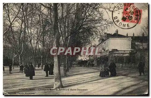 Cartes postales Montelimar Champ de Mars et boulevard Marre Desmarais