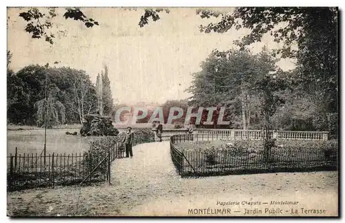 Ansichtskarte AK Montelimar Jardin public La terrasse