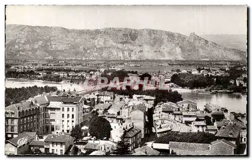 Moderne Karte Valence sur Rhone Vue generale sur le Rhone