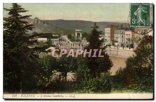 Cartes postales Valence sur Rhone L&#39avenue Gambetta