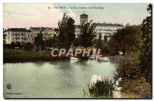 Cartes postales Valence sur Rhone Le parc Jouvet La piece d'eau Cygne Swan
