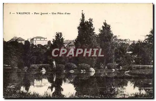 Cartes postales Valence Parc Jouvet Une piece d&#39eau