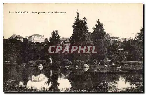 Cartes postales Valence Parc Jouvet Une piece d'eau