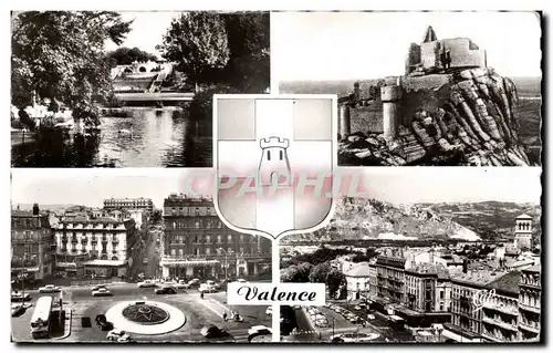 Cartes postales Valence Le Parc Jouvet Ruines de Crussol Place de la Republique et Avenue V Hugo