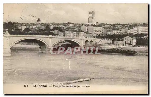 Cartes postales Valence Vue prise des Granges