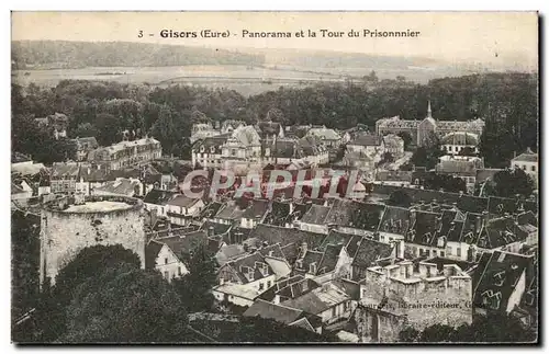 Cartes postales Gisors Panorama de la tour du prisonnier