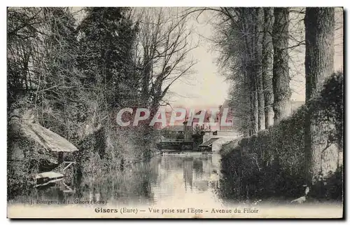 Cartes postales Gisors Vue prise sur l'Eure Avenue du Filoir