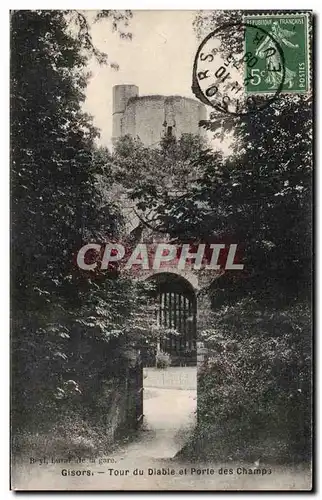 Ansichtskarte AK Gisors Tour du diable et porte des Champs