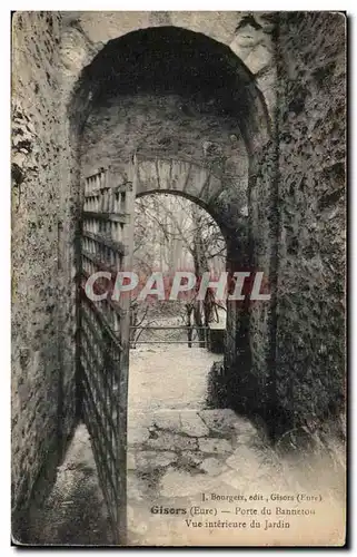 Ansichtskarte AK Gisors Porte du Banneton Vue interieure du jardin