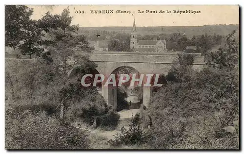 Ansichtskarte AK Evreux Le pont de la Republique