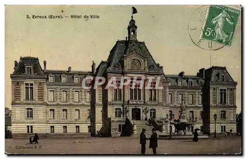 Cartes postales Evreux Hotel de ville