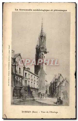 Cartes postales Evreux Tour de l'horloge