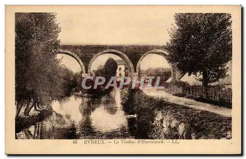 Cartes postales Evreux Le viaduc d'Harrouard