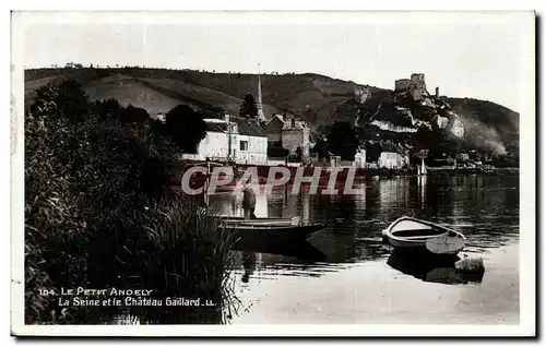 Ansichtskarte AK Les Andelys Le petit Andely La Seine et le chateau Gaillard