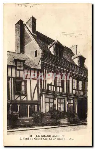 Cartes postales Le Grand Andely L'hotel du grand cerf (16eme)