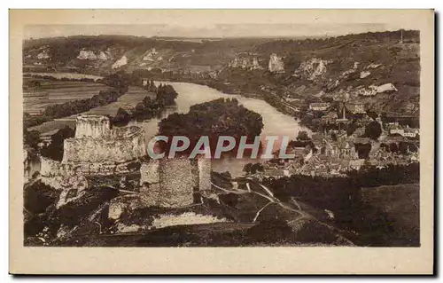 Ansichtskarte AK Le Petit Andely Vue sur le chateau Gaillard