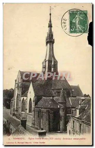 Ansichtskarte AK Verneuil sur Avre Eglise Notre Dame Interieur remarquable