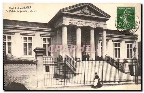 Cartes postales Pont Audemer Palais de justice