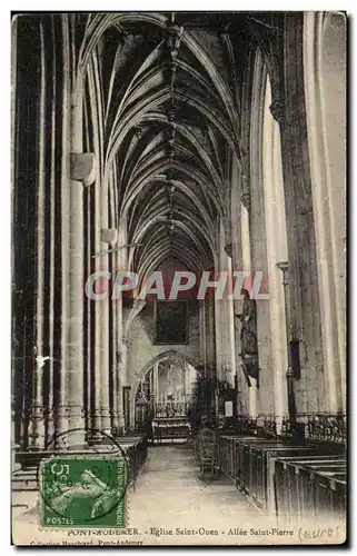 Cartes postales Pont Audemer Eglise Saint ouen Allee Saint Pierre