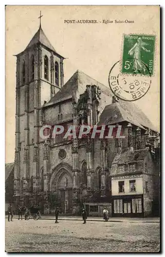 Cartes postales Pont Audemer Eglise Saint Ouen