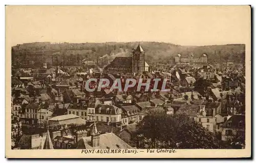 Cartes postales Pont Audemer Vue generale