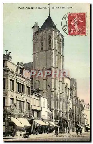 Cartes postales Pont Audemer Eglise Saint Ouen